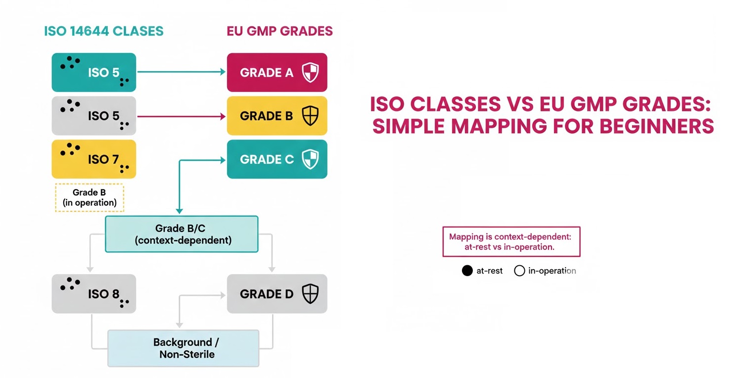 ISO classes and EU GMP grades