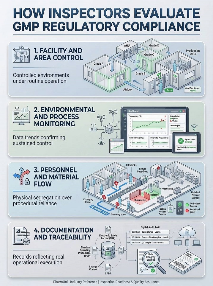 How Inspectors Evaluate GMP Regulatory Complance