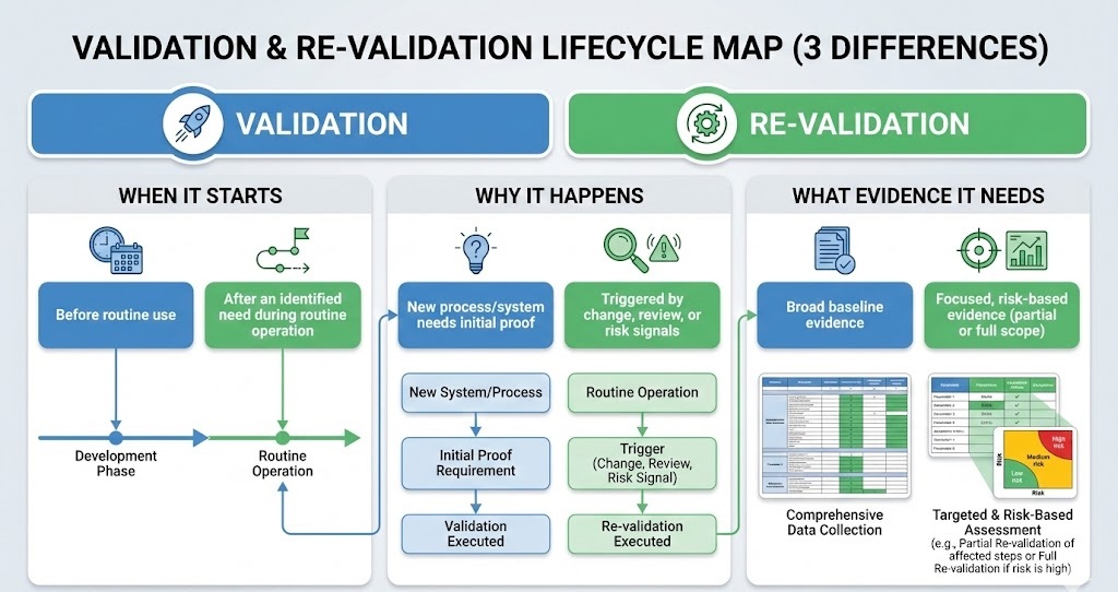 Validation starts it. Re-validation keeps control.