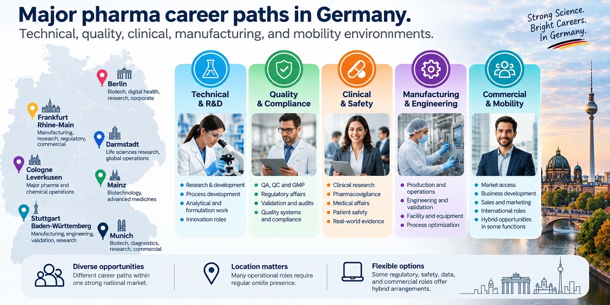 Major pharma career paths in Germany
