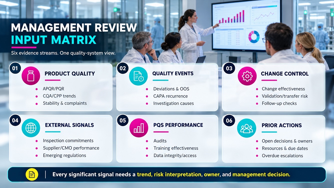 Management review input matrix