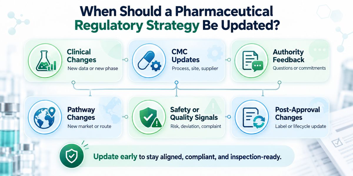 Regulatory strategy for drug development connecting CMC controls, GMP compliance, and inspection readiness